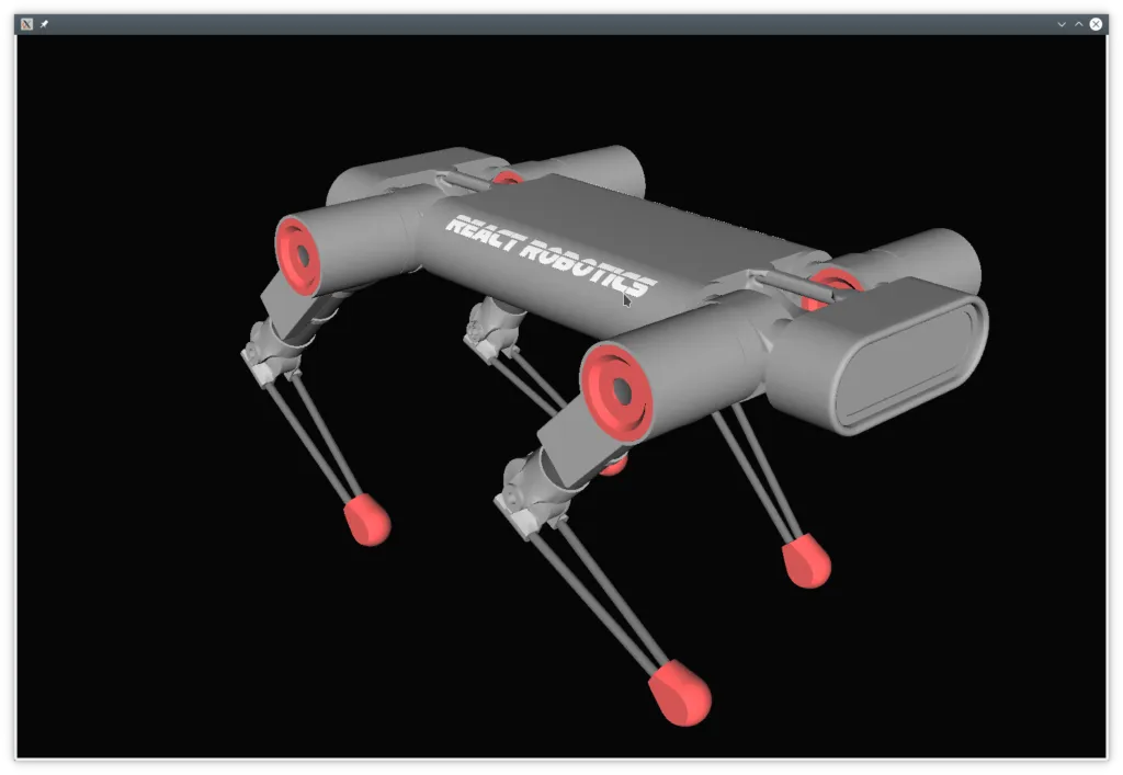 DogBot in simulation